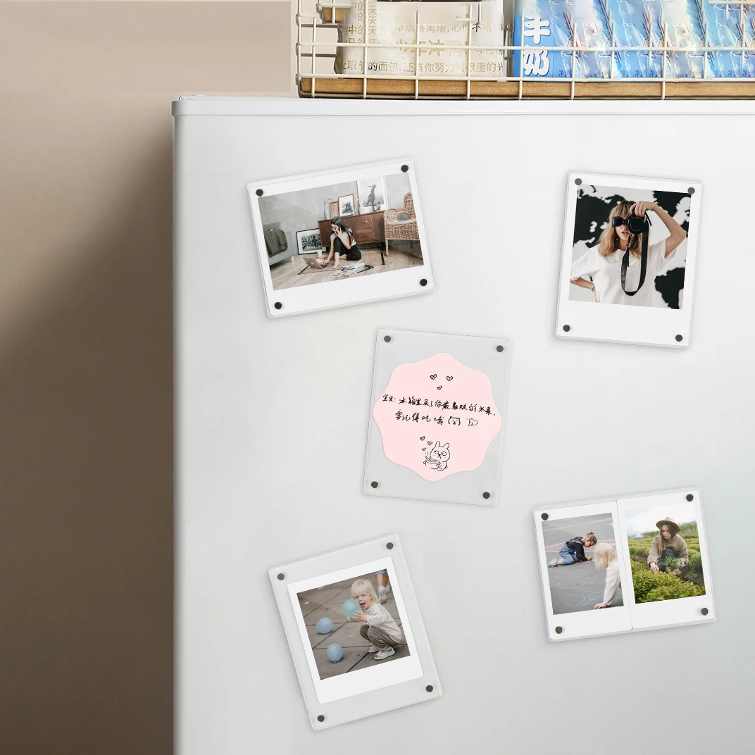 Cadre Photo Magnetique Frigo, Magnet Photo Frigo, Lot de 10 Mini Poche Magnétique Cadres Photo Cadre Photo Magnetique Frigo, Magnet Photo Frigo, Lot de 10 Mini Poche Magnétique Cadres Photo