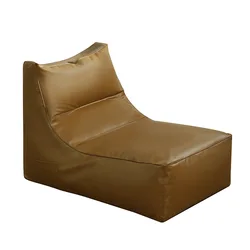 Free Sample Single Chairs Lazy Bean Bag Relaxing Bedroom Sofa Chair With Footstool