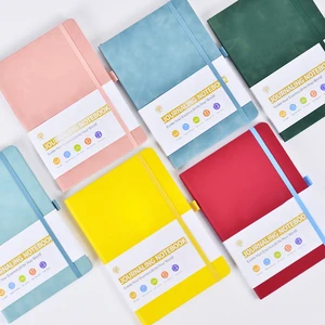 Hot Selling A5 Size PU Notebook Multi-Color Optional Customized Logo Business Meeting Printed Style Notepad