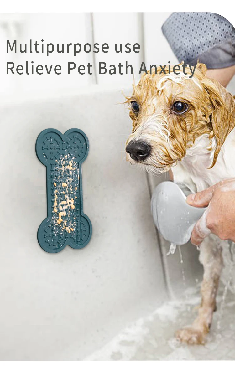 Silicone Dog Lick Mat Bath Buddy And Dog Lick Pad Keep The Dog Comfortable And Funny In The Bath