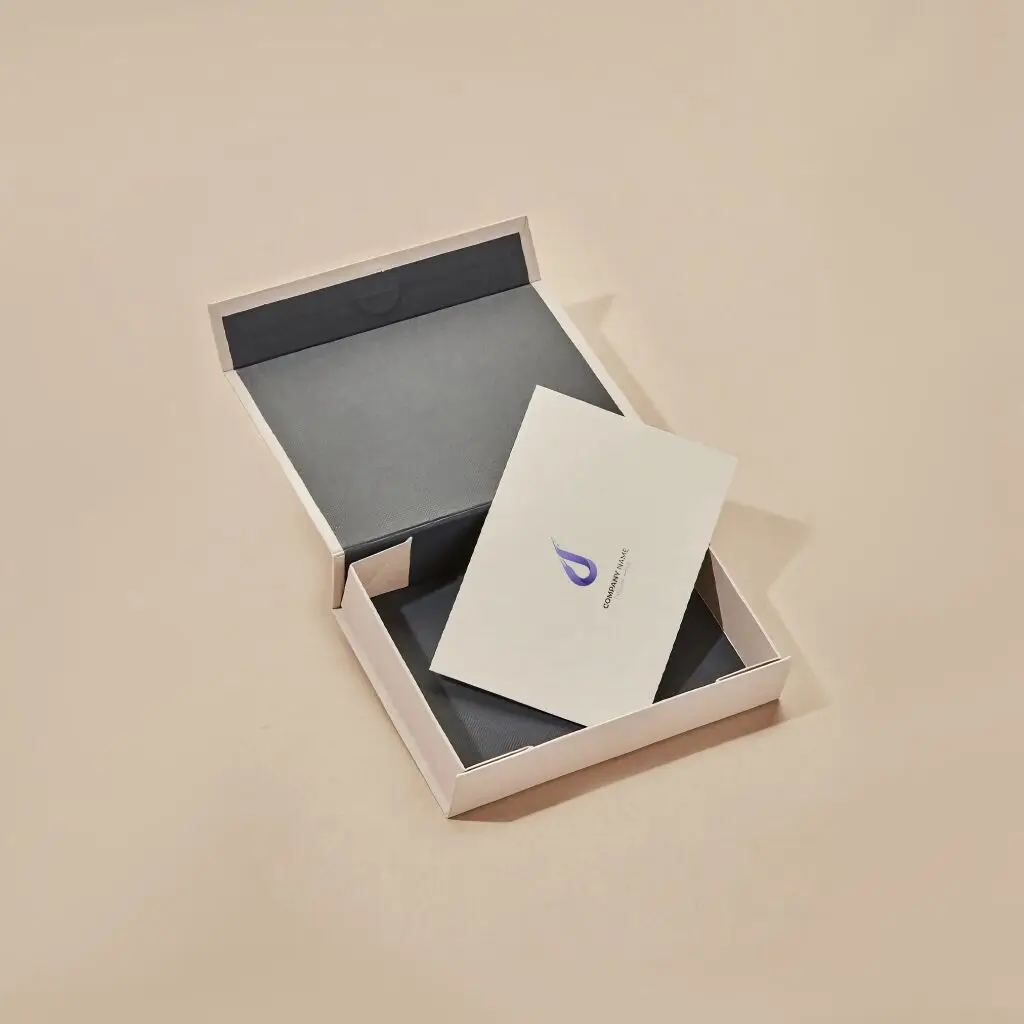 Luxury Custom Logo Clothing Fashion Accessories Packaging Box White Magnetic Gift Box for Skincare Products