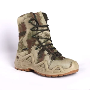 Wholesale High Top Outdoor Shoes Anti slip Hiking Shoes Oxford Fabric Hard Wearing Tactical Boots Lightweight Walking Footwear