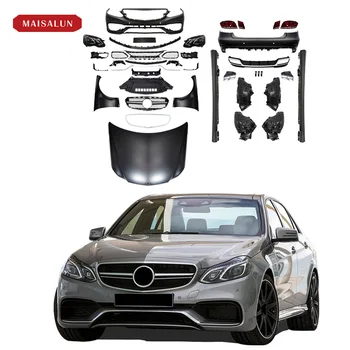 Car Bumper W212 Body Kit For Mercedes Benz E Class E63 W212 Old Upgrade ...