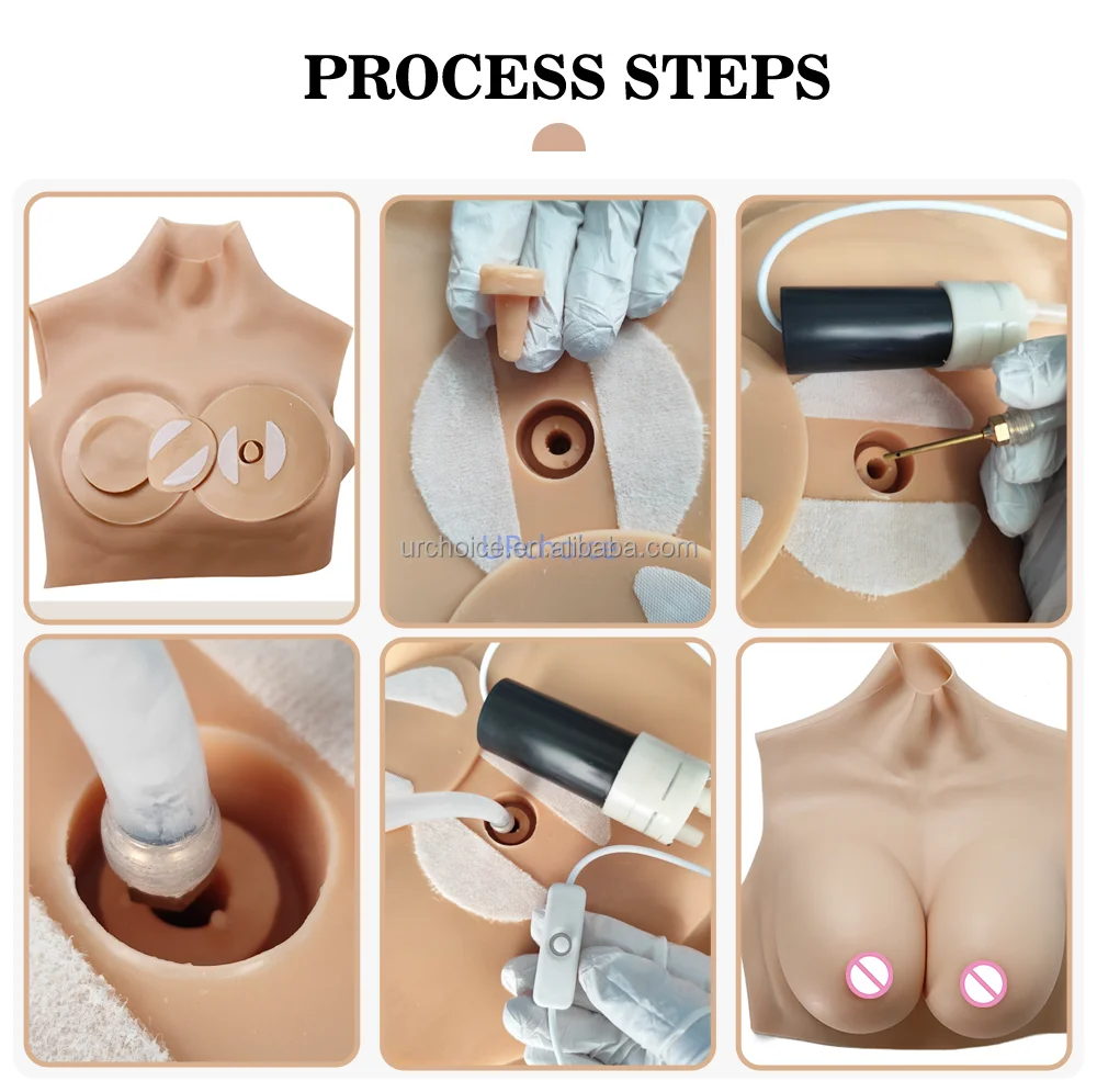 DIY ZZZ  Filling Breast Forms Inflatable False Silicone  Artificial Boobs Sexy Dolls for Cosplayer Transgender Gay LGBTQ+