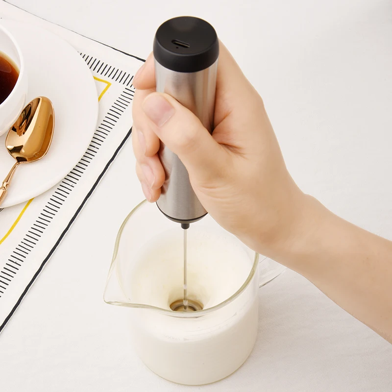 Handheld Milk Frother Electric Coffee Frother 500mAh USB-C