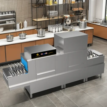 High-Efficient Commercial Dishwashers Essential Kitchen Machines for School Canteens