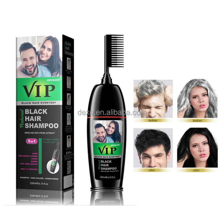 Dexe Vip Ammonia Free Organic Home Use Permanent Hair Color Dye Shampoo
