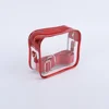 Red  clear crossbody bag