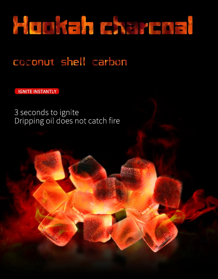 Hot Sales Hookah Shisha Charcoal With Color Box Good Premium Quality