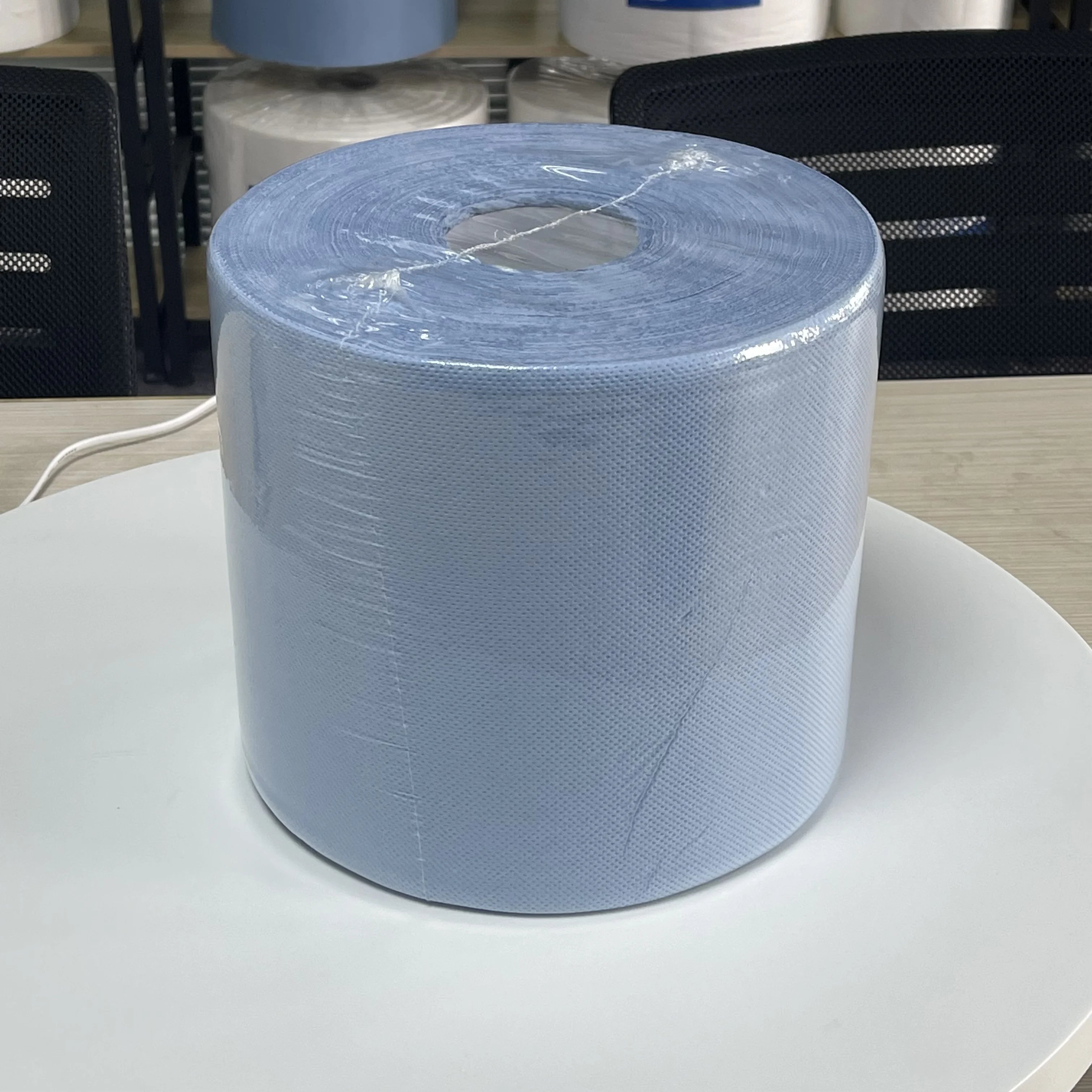 Eco Friendly Biodegradable 2 Layers Jumbo Roll Virgin Wood Pulp Wipe