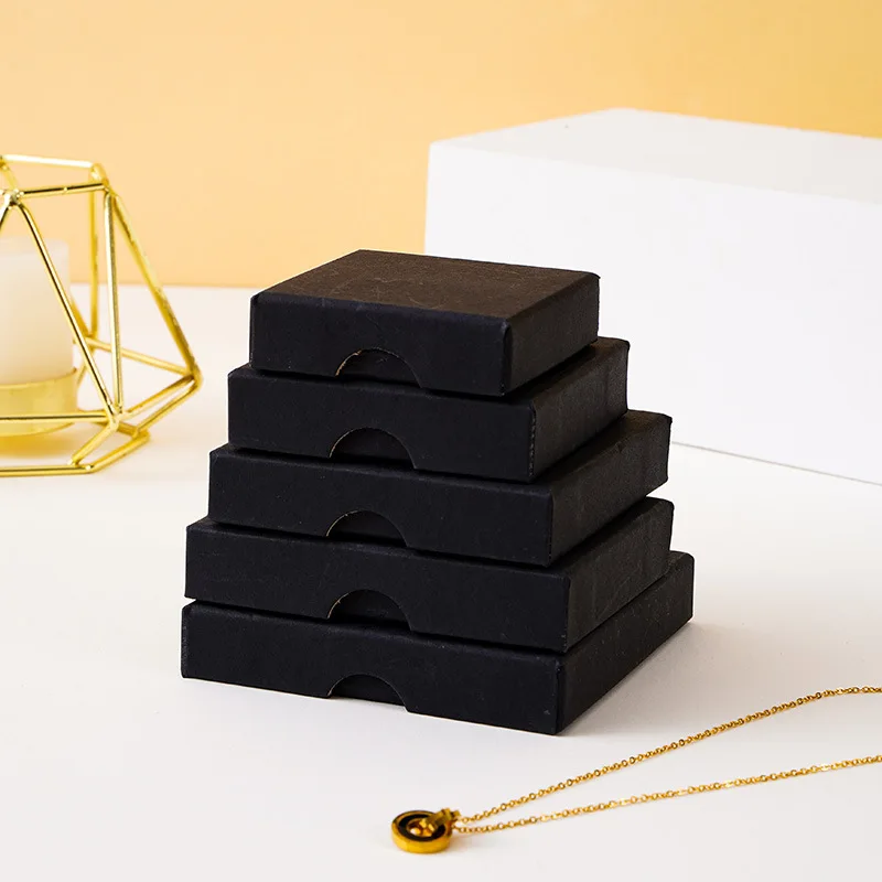 A1 Heaven Earth Cover Jewelry Packaging Box for Rings Necklaces-Custom Size Shape Artpaper/Cardboard Material-Spot Wholesale factory