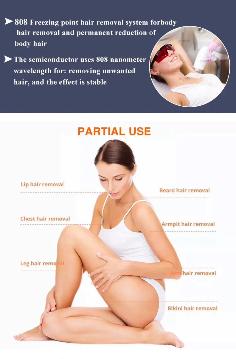 Good PriceLaser Hair Removal Machine Diode Laser  Best Feedback 2 In 1 1064nm Permanent Diode Laser Hair Removal  Machine