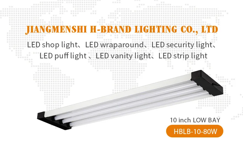 Industrial LED Shop Light, 4 FT, Linkable Integrated T8 Fixture Surface + Suspension Mount, Pull Chain, Garage Light