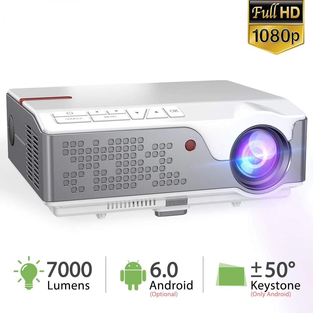 RD826 Full HD Projector - 7000lumens, 1920x1080p, Android 6.0