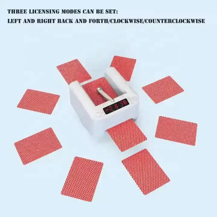 Automatic 360° Rotating Card Dealer Blackjack Table Poker Accessories Roulette Playing Cards Shuffler Machine for Entertainment