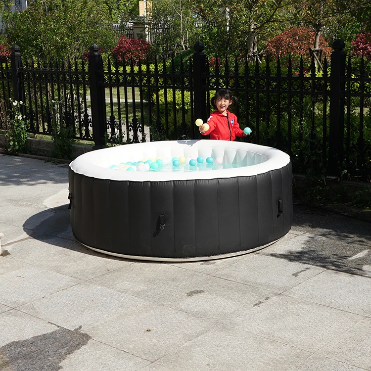 Круглый квадратный портативный наружный спа-бассейн на 2 4 6 8 человек воздушная струйная пузырьковая спа-ванна гидромассажная Ванна из ПВХ
