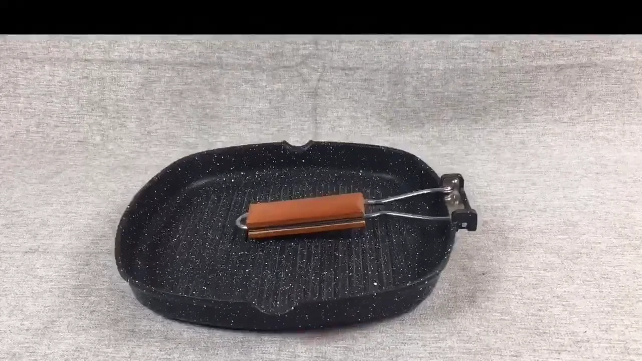 Korean Nonstick Square Griddle Pans Induction Steak Fry Pan With