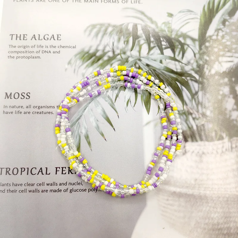 Factory African Bohemia Body Waist Beads For Women Crystal Waist Beads