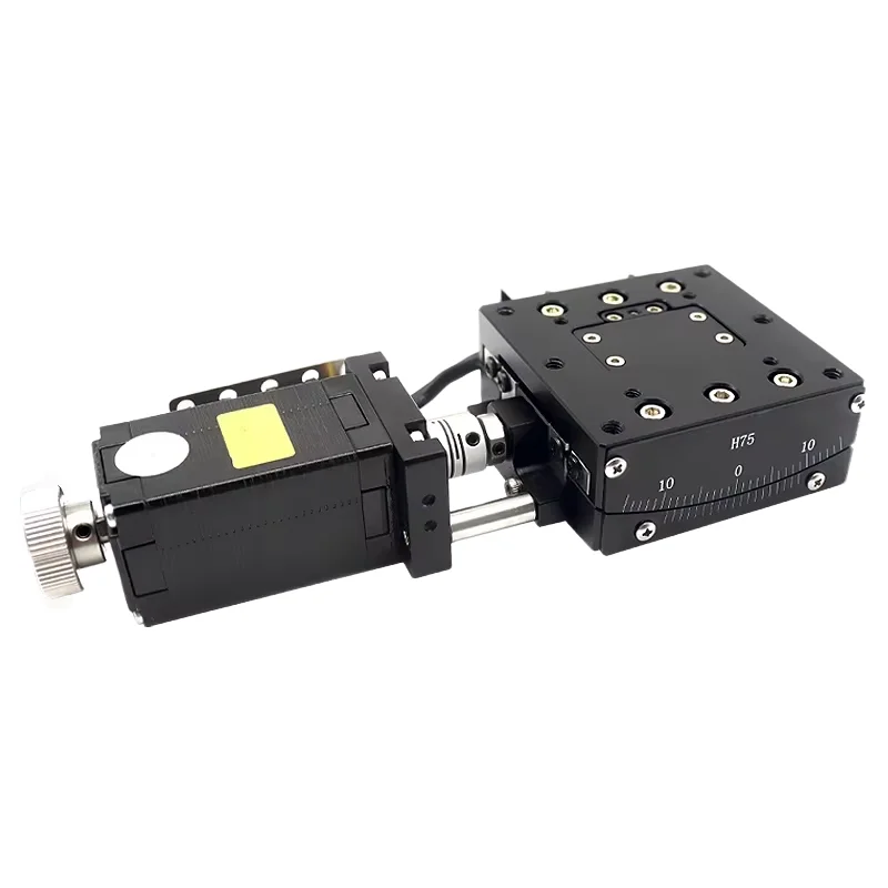 FEXG60 Aluminum Electric Angle Table Inclination Displacement Sliding High Precision Fine Adjustment Optical Radian Tilt Work