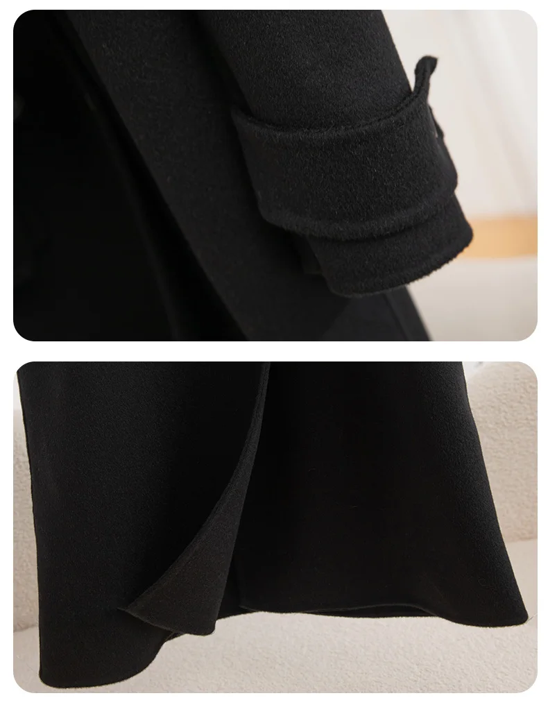 Women's long wool coat