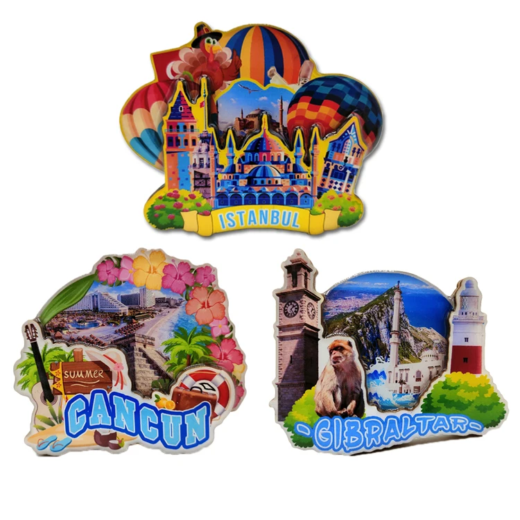 Magnete Frigorifero Souvenir Vienna Austria | MUYU Magnet | 3D A Forma Di Monumento, Fatto A Mano In Resina, 8x6 Cm
