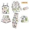 Set da 7 pezzi in chiffon a foglia d'ago