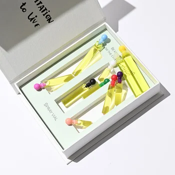 Factory Wholesale 0.5ml 1ml 1.5ml 2ml 3ml 5ml Small Perfume Sample Bottles Vials Empty Perfume Bottle With Colorful Stoppers