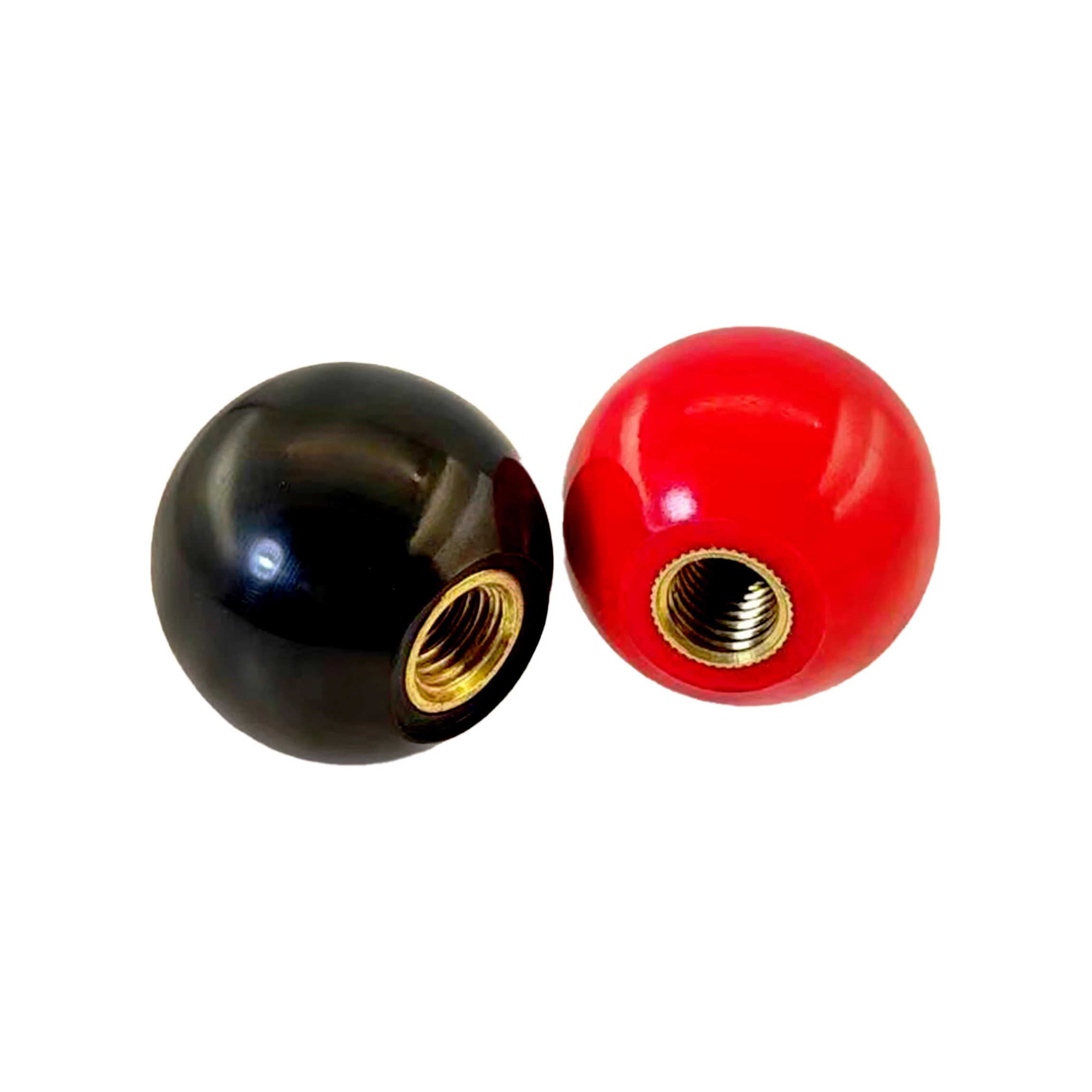 Bakelite Ball Handles black red customized color handle machine clamping female brass threaded handle knobs lathe accessories