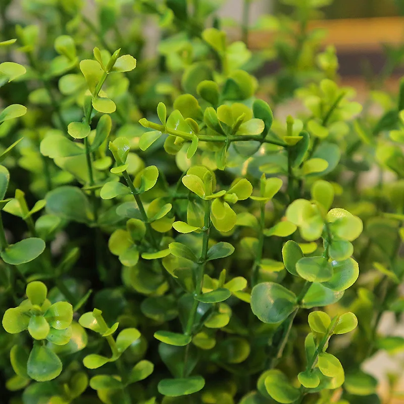 High Quality Artificial Shrubs Green Bushes Greenery Leaves Outdoor