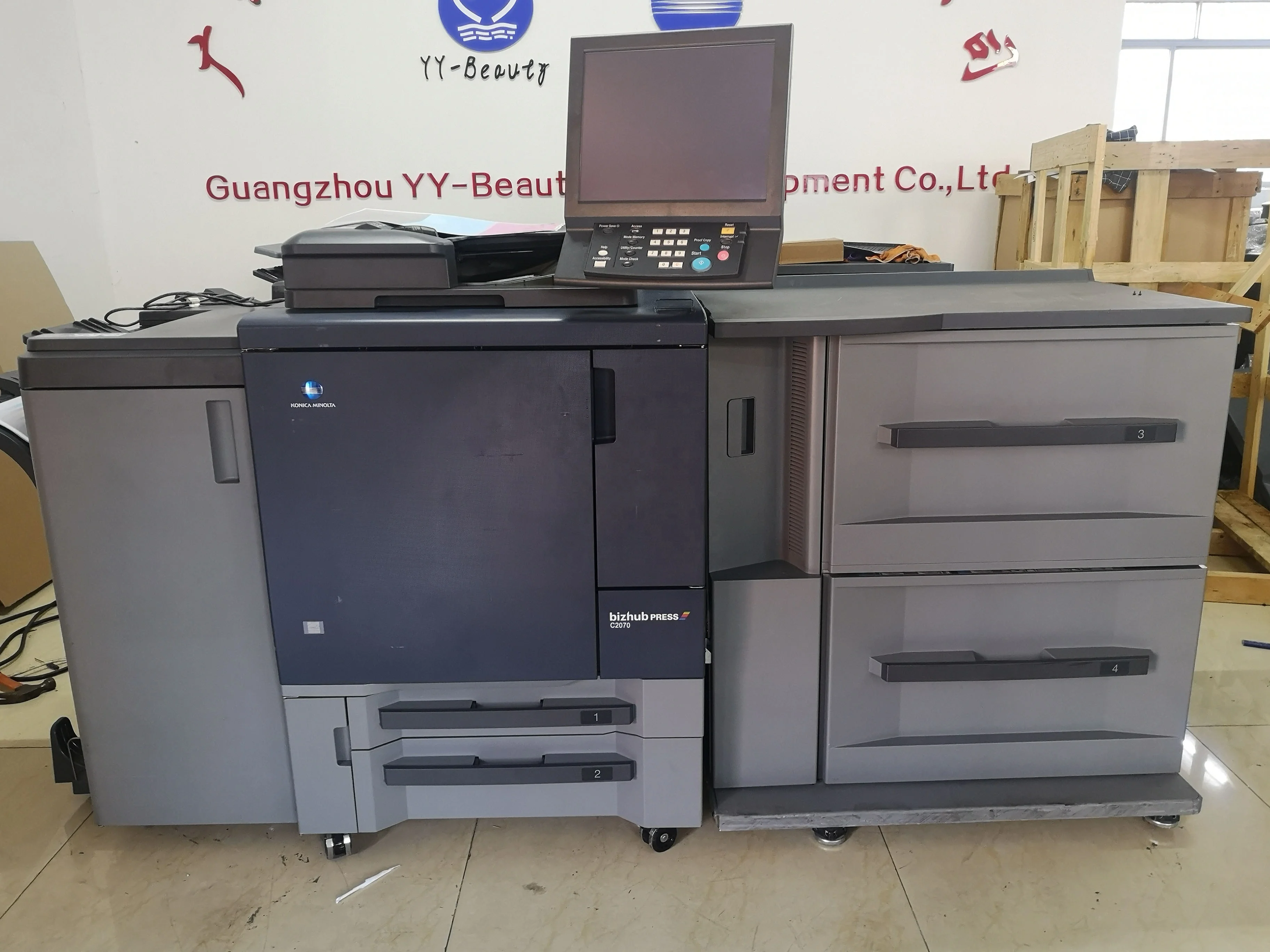 Used Konica Minolta Bizhub C2070 C3070 Digital Printer Machine New Model Production Copier Photocopier