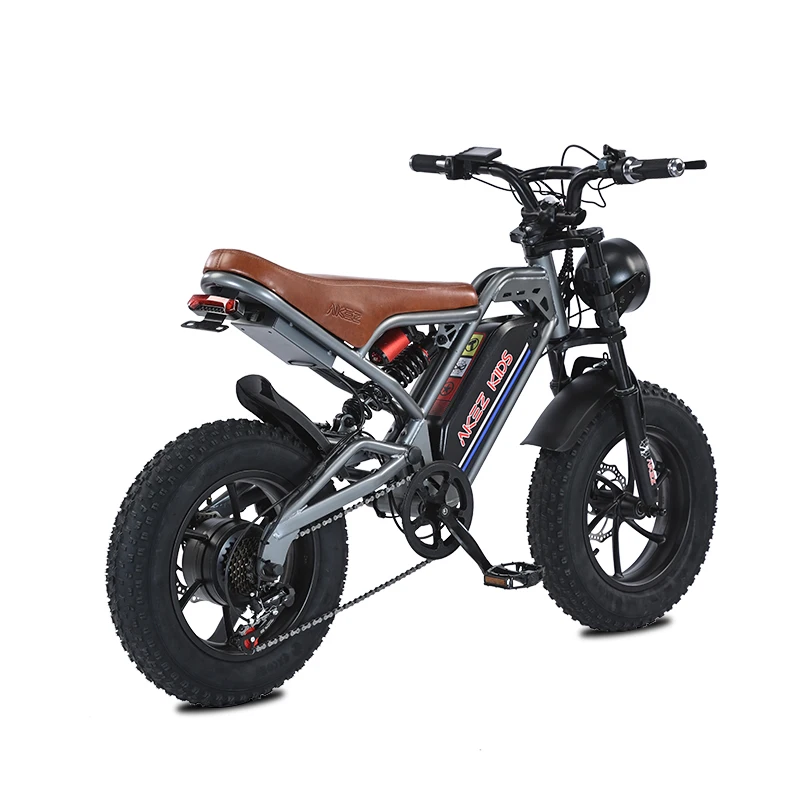 US Stock 16inches Retro Children E Bike 36V350W Mini E-bike Lithium Battery  Kids' Motorcycles for Boys and Girls