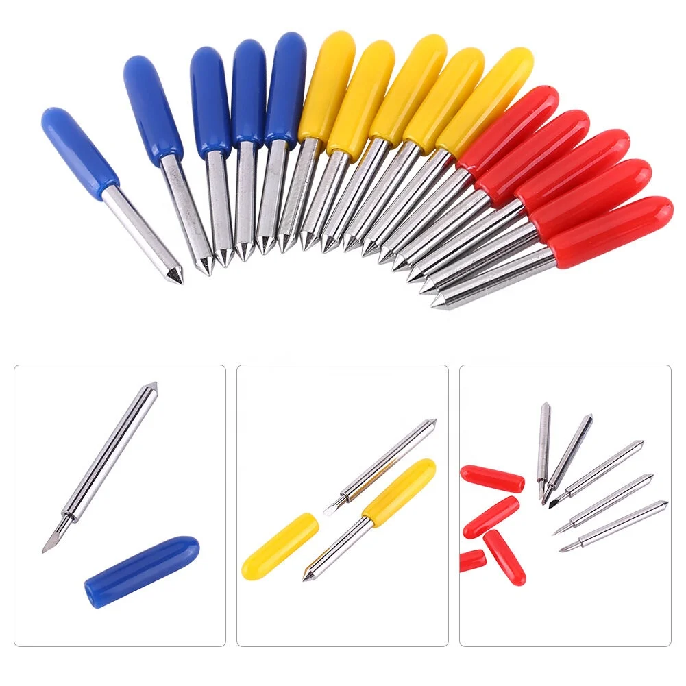 10pcs Plotter Blade Roland Cutter Blade Boxed Roland Cutting Plotter Replacement Blades 30/45/60 Degree for Most Cutters(45