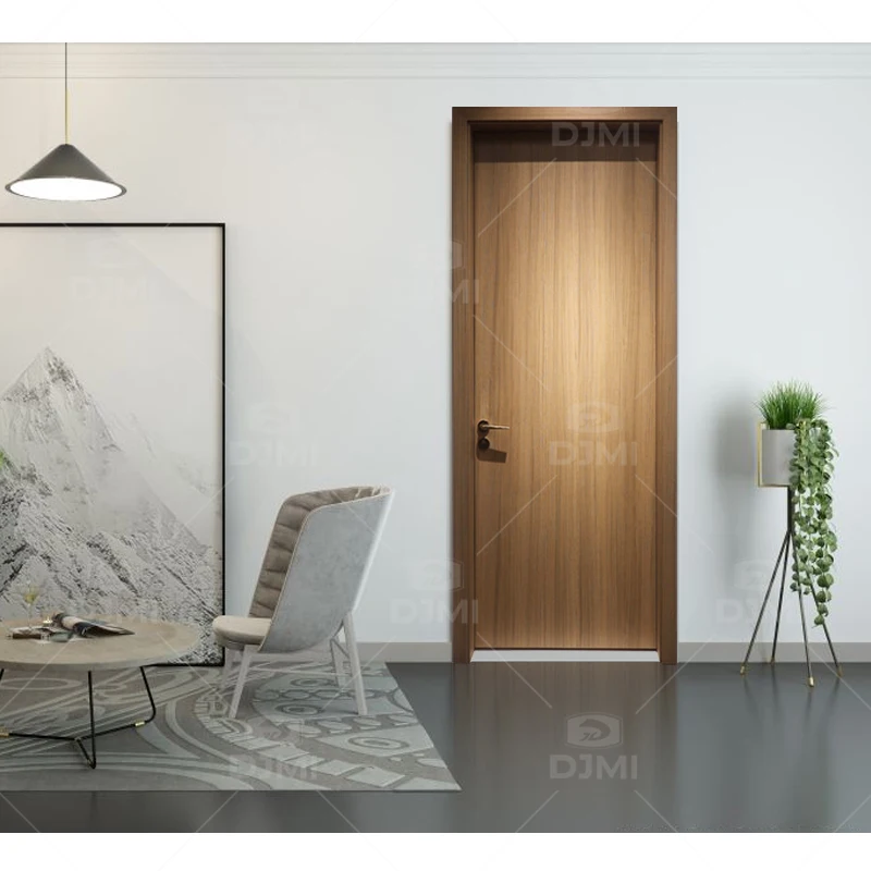 DJMI Foshan Factory Price Custom Color Wood Plastic Composite Sheesham Wood Door Designs