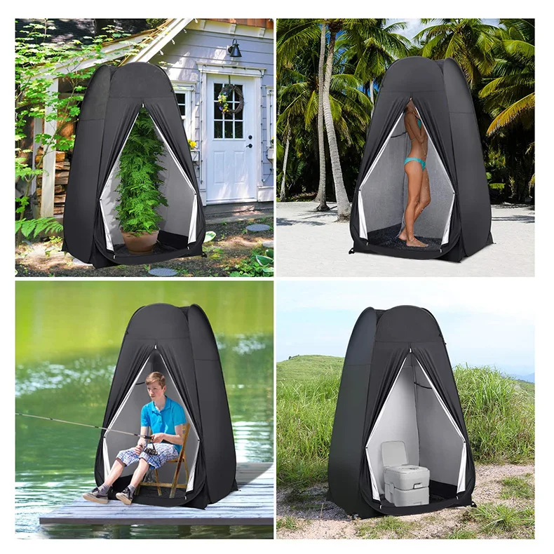 Automatic Pop up Camping Tent Folding Pop up Beach Shower Camping Dome Privacy Shower Room Tent Portable Toilet Tent