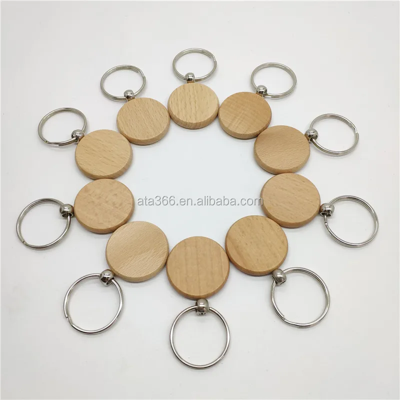 CARVED KEYCHAIN CIRCLES