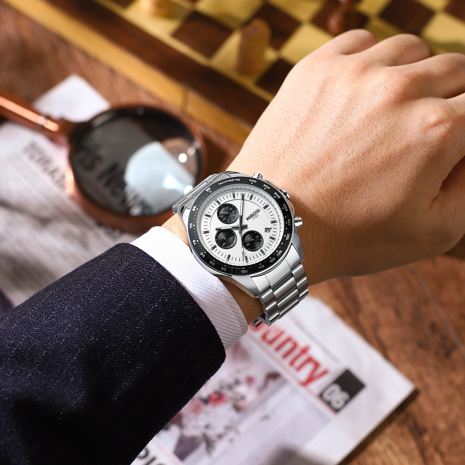 Nibosi 2636 Sport Chronograph Quartz Watches - Durable & Stylish