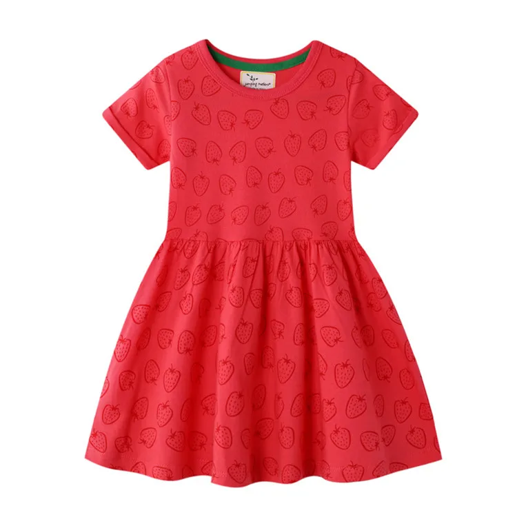 Floral Girls Dresses 2 7 Years Old Red Cotton One Piece Children Dress O Neck Ruffle Design Kids Summer Clothes Buy Children Dress Girls Dresses For 6 Years Girl Kids Summer Clothes Product On Alibaba Com