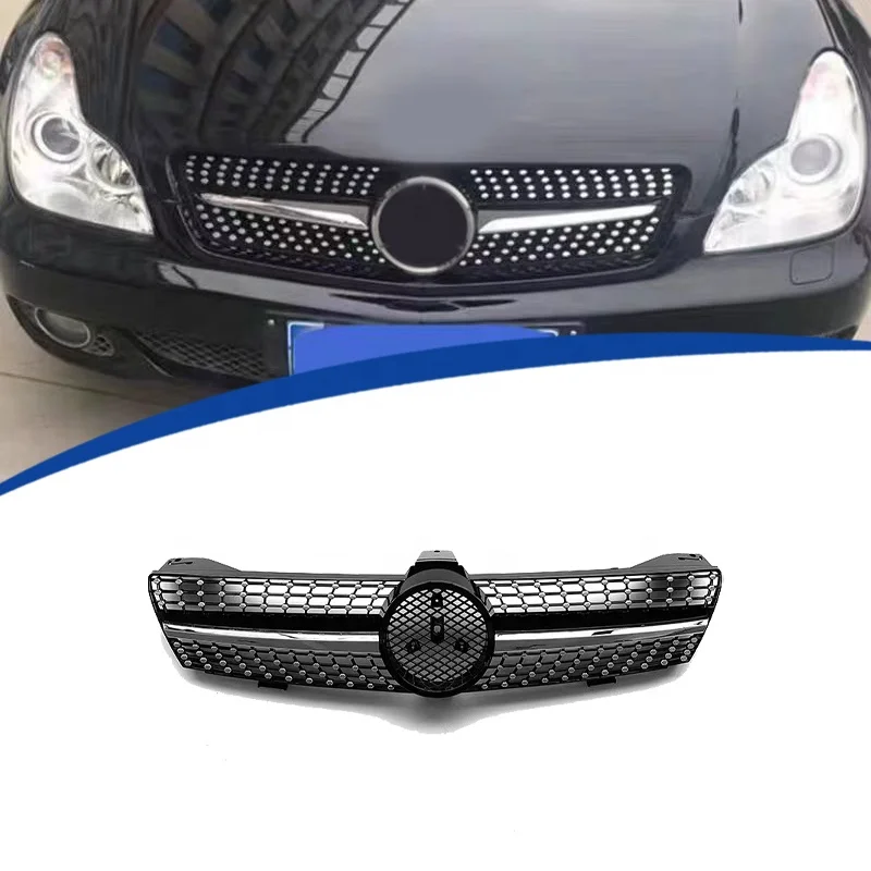 For High Quality ABS for  05-08 CLS W219 Diamond Style Grille