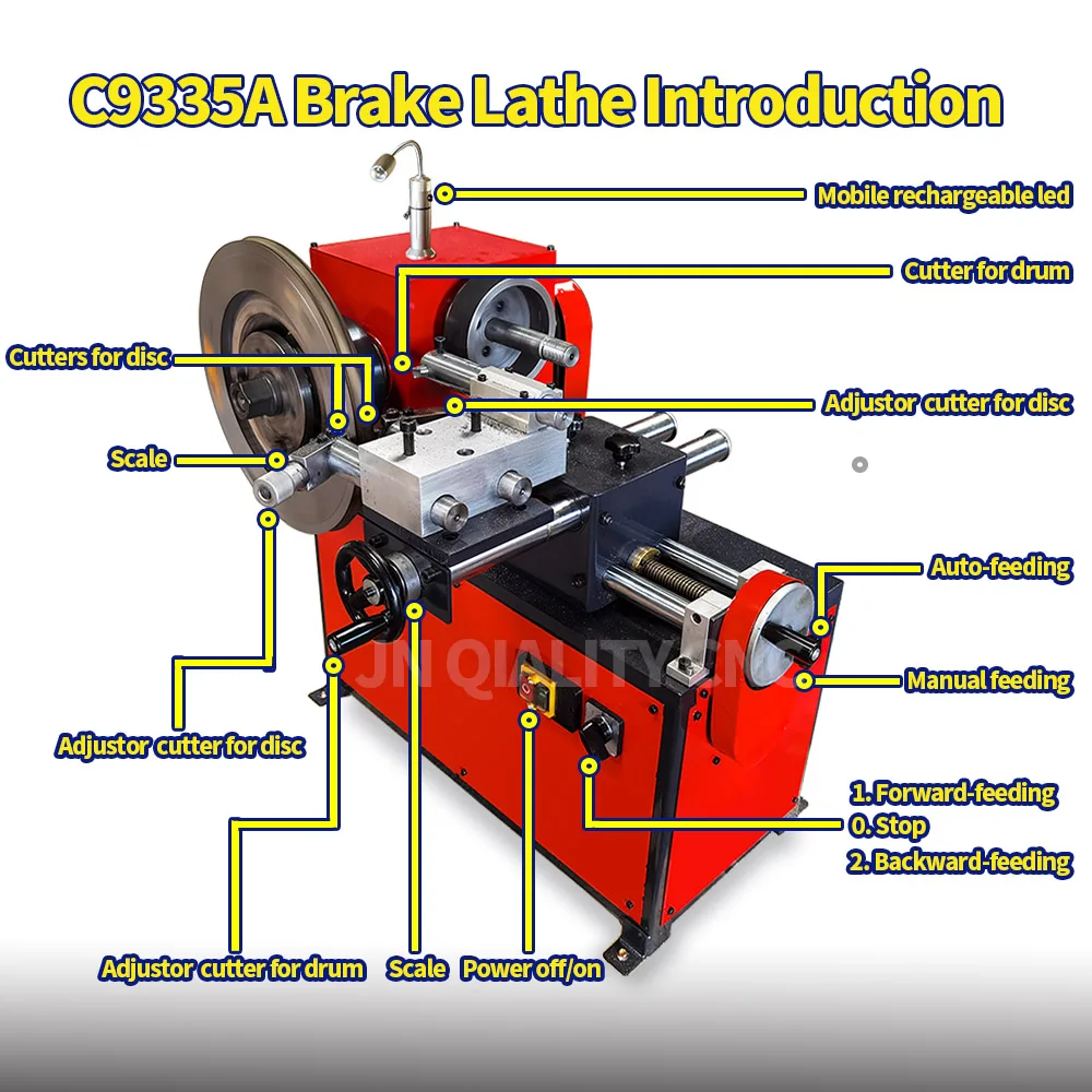 C9335 C9335a Brake Drum Disc Skimming Lathe Machine Disc Brake Skimming