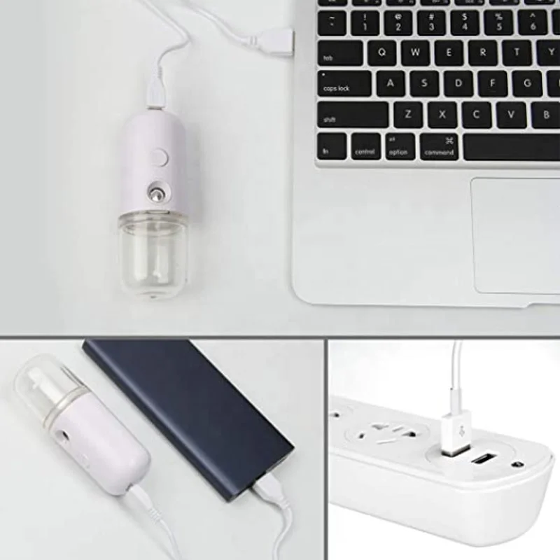
Портативный мини-увлажнитель для лица с зарядкой от USB 