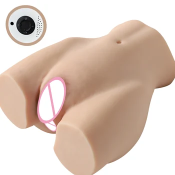 Fully automatic suction and vibration heating large buttocks solid silicone doll, true yin buttocks male masturbator