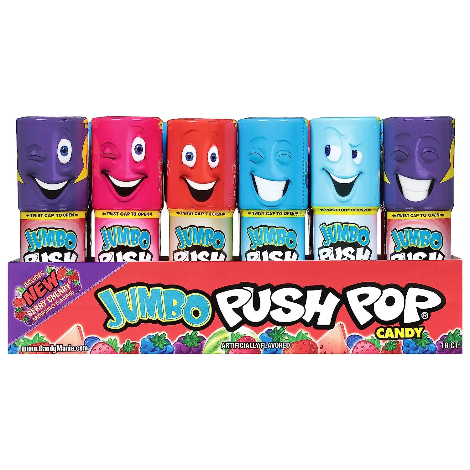 Push Pop Jumbo Candy Assortment Bulk Display Box (pack Of 18) Buy