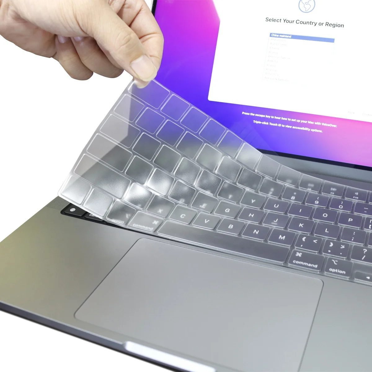 Soft TPU Clear Transparent Keyboard Protector for MacBook pro 14 inch A2442 16 inch A2485