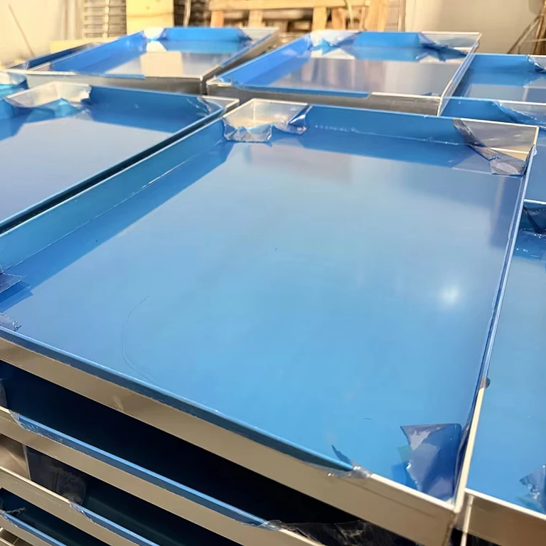 Bread Baking Tray ,hand Welding Aluminum Baking Tray with Double