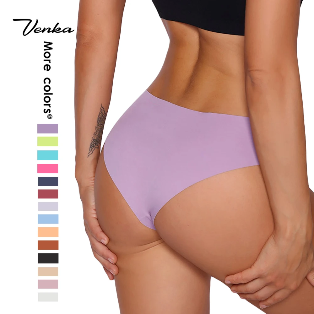 In Stock New Design Underwear Low Waist Sexy Ice Silk Traceless