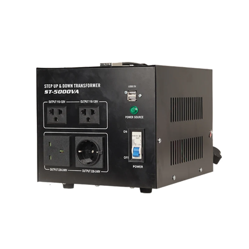 ST 5000W Single-Phase Voltage Converter 110V-220V/220V-110V Step up Transformer Home Power Application Optimized Output Voltage
