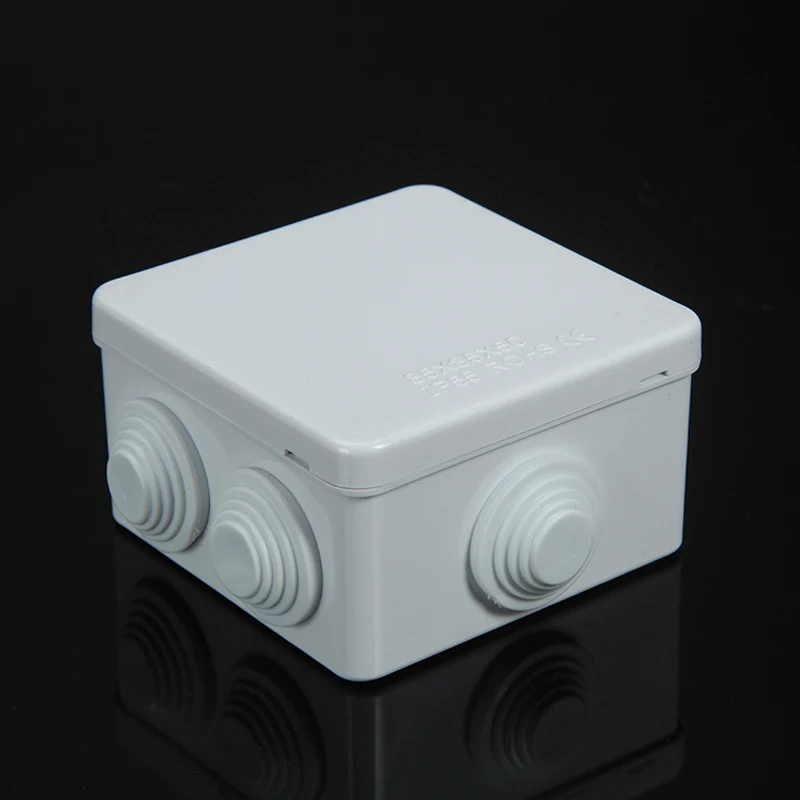 Electric connection Cable branch Power distribution 85x85x50 mm 3.4x3.4x2 inch IP55 IP65 Waterproof ABS Plastic Junction Box