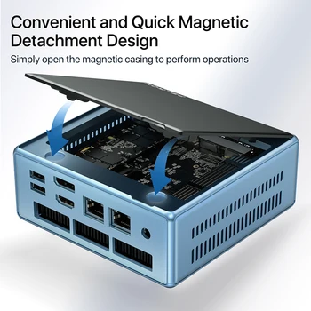 2024 AMD Ryzen 7 5700U Mini PC - 16GB DDR4, 512GB SSD