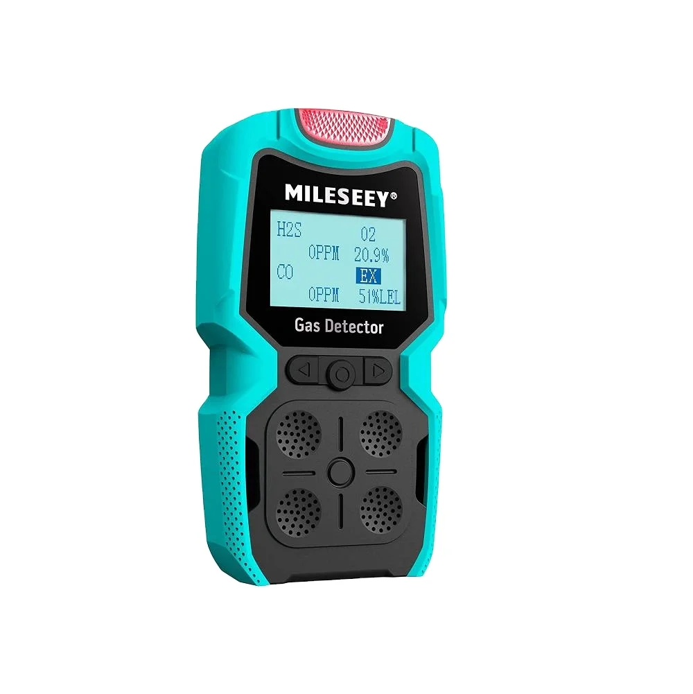 Mileseey Mg10 Gas Leak Detector For H2s,O2,Co And Ex 4 Gas Monitor