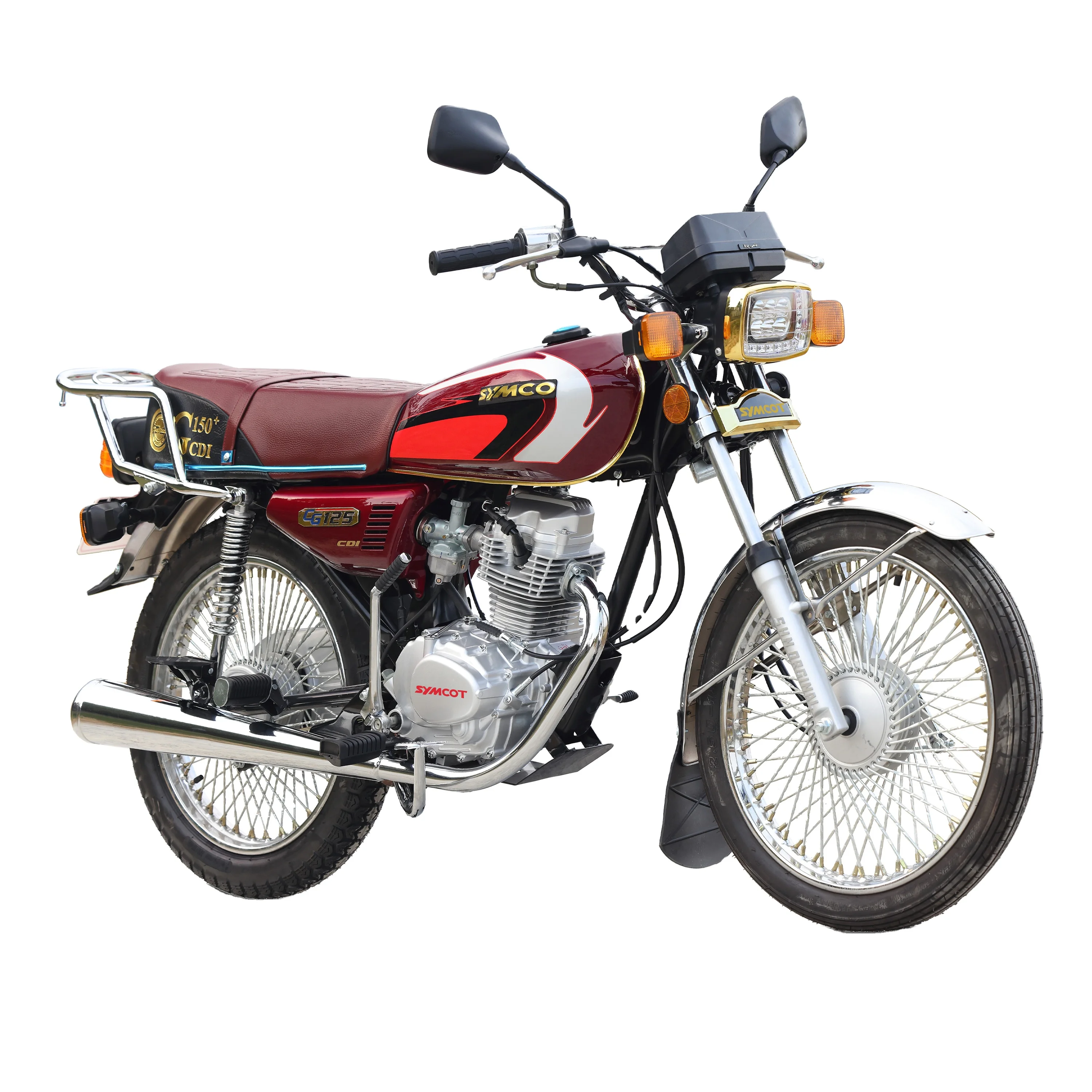 Kick Start CG125 Model 50CC/125CC/100CC/120CC Street Motorcycle with 72 Spoke Wheel for Iraq Market